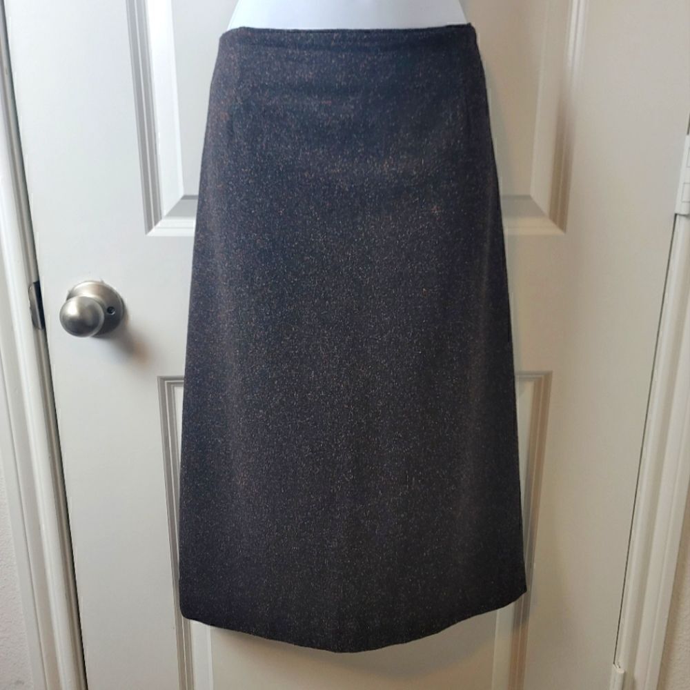 YANSI FUGEL Speckled Midi Skirt